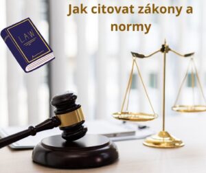 Jak citovat zákony a normy